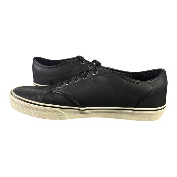 Vans Ultracush Black Leather Laceup Men's Size 12 VN500714 Skater - Picture 6 of 8